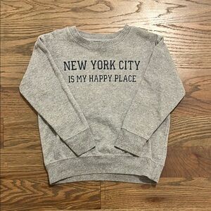 NYC toddler sweatshirt size 4T EUC